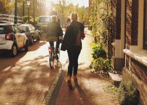 girl walking